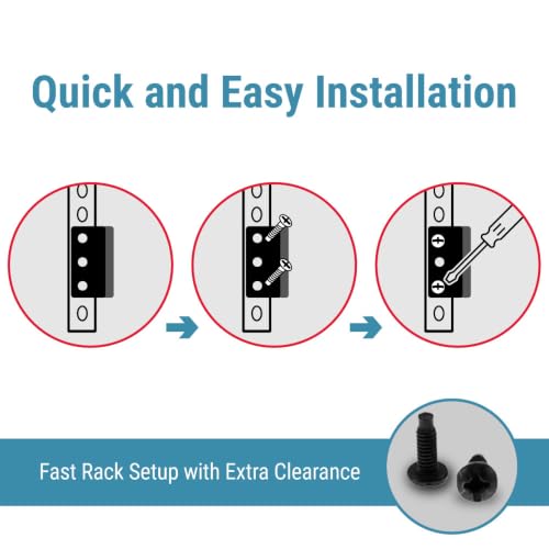 CablesAndKits 1RU Recessed Rack Adapter, 3 Inch Extension - Image 6