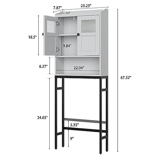Over The Toilet Storage Cabinet, Bathroom Organizer Over - Image 3