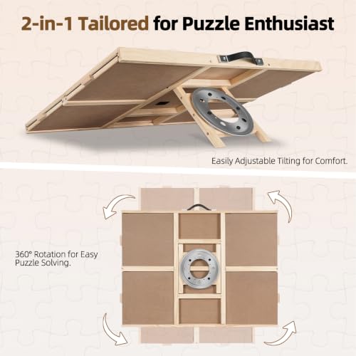 ALL4JIG 1500 Pieces 2-in-1 Tilting&Rotating Puzzle Board - Image 4