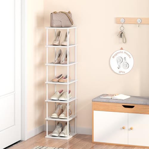 Vertical Tall Shoe Rack Organizer for Entryway -7 Tier Free - Image 6
