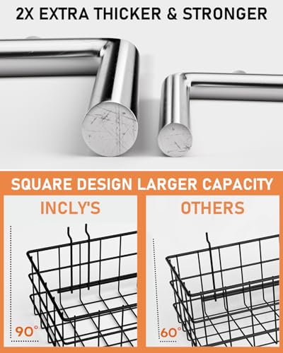 INCLY 100PCS 1/4 Inch Extra Thick Pegboard Accessories Kit - Image 5