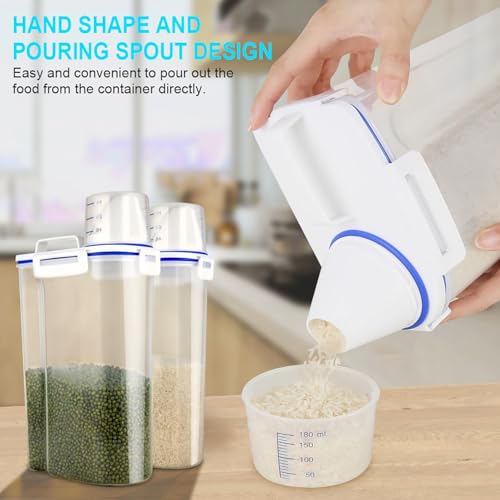 Uppetly Rice Airtight Dry Food Storage Containers, BPA Free - Image 3