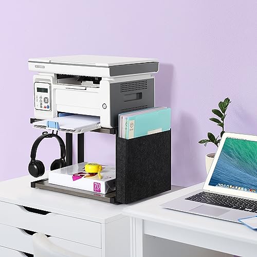 BTY Printer Stand Under Desk Printer Table with Storage - Image 7