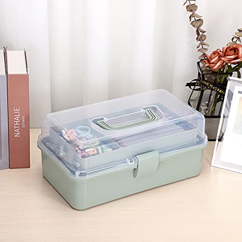 BTSKY 3-Layer Plastic Dividing Storage Box Craft Organizer - Image 4