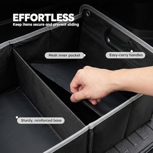 3-Comp Car Trunk Organizer with Securing Straps & | Home Organization - Image 7
