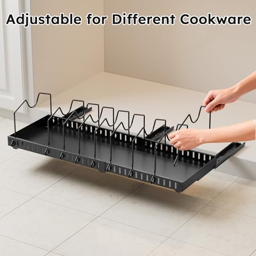 Pull-out Pots and Pans Organizer Under Cabinet - 1 Pack - Image 4