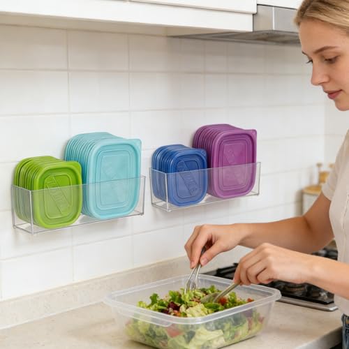 Rainmae 2 Pack Kitchen Cabinet Door Organizer, Lid Organizer - Image 7