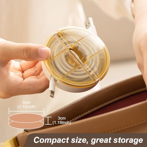 Retractable Cable Organizer - Cord Retractor & Travel Cable - Image 5