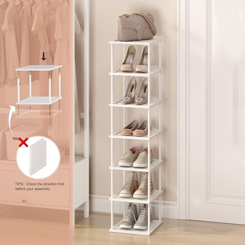 Vertical Tall Shoe Rack Organizer for Entryway -7 Tier Free - Image 5
