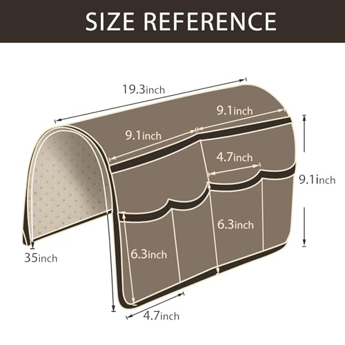 HAOMAIJIA Sofa Armrest Organizer, Remote Control Holder - Image 4