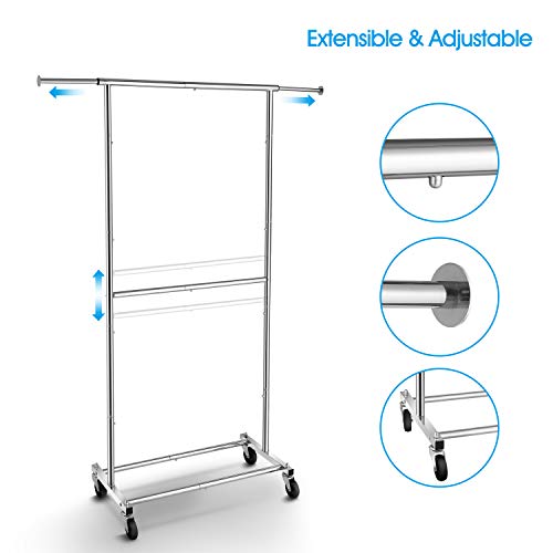 Simple Trending Clothing Garment Rack, Extensible Clothes Rack - Image 5
