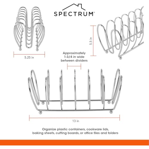 Spectrum Kitchen Cabinet Organizer Rack for Pots Pans and Lids - Image 6