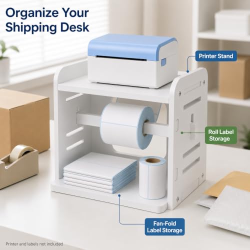 3-in-1 Thermal Label Holder Stand for 4×6, Roll & Fan-Fold - Image 7