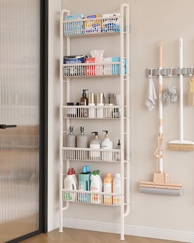 UMDONX Narrow 5-Tier Behind-the-Door Bathroom Storage Rack - Image 2