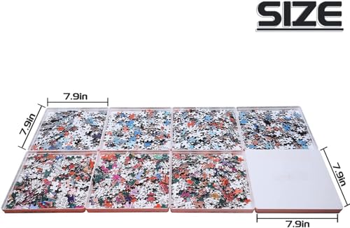 8 Stackable Puzzle Sorting Trays for Jigsaw Puzzles Puzzle Holder - Image 4