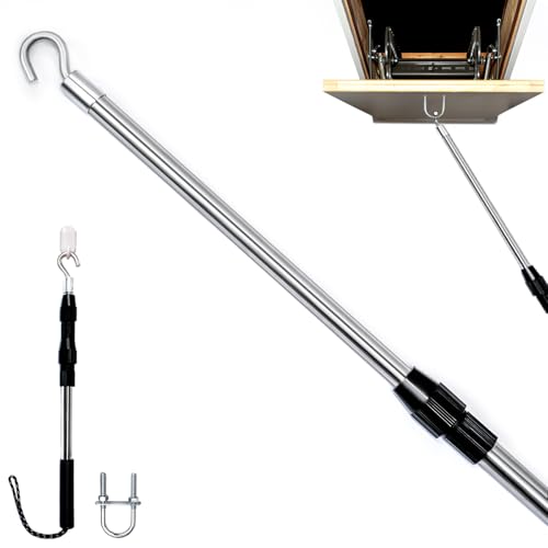 Attic Ladder Pull Down System，Attic Pull Down Hook | Garage Storage - Image 2