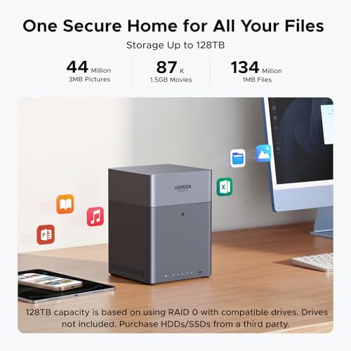 UGREEN NAS DH4300 Plus 4-Bay Desktop NAS (Diskless) Bundle - Image 3