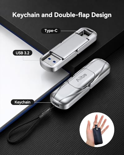 Aiibe 128GB Solid State Dual Drive up to 450MB/s USB C Solid - Image 7