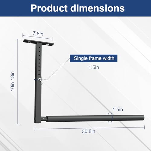Stainless Steel Ceiling Storage Rack, 10"-18" Height Adjustable - Image 4
