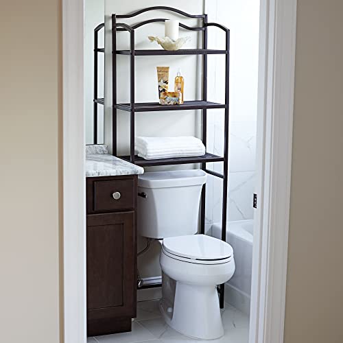 Household Essentials Bronze Iron Arch Over-Toilet Shelf - Image 3
