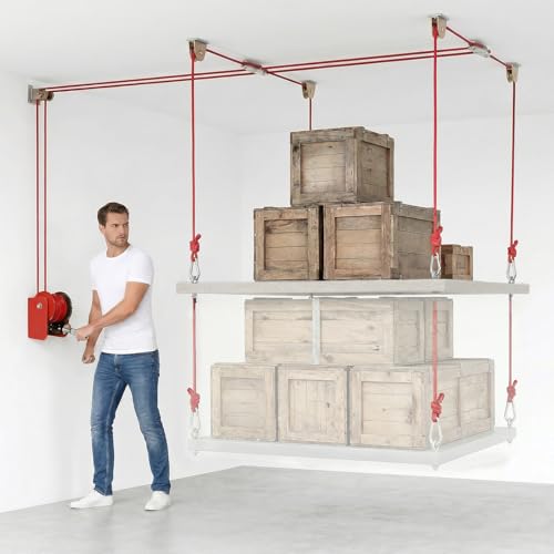 Overhead Garage Storage Lift Hoist, 400 lbs Ceiling Garage - Image 2