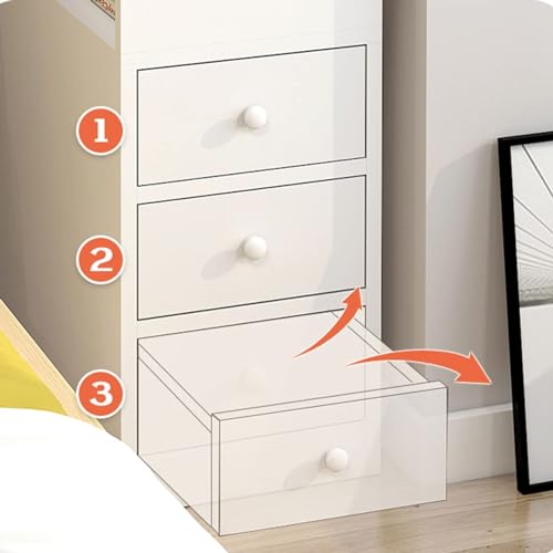 Bedside Table, 20cm Ultra Narrow Bedside Table - Image 8