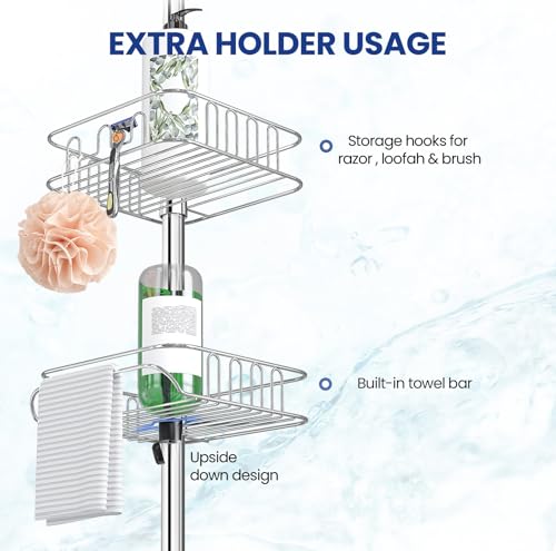 SEIRIONE Rustproof Shower Caddy Corner and Shower Organizer - Image 5