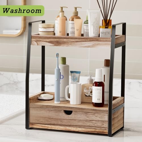 Boulphia 2-Tier Bathroom Organizer Countertop, Bathroom Sink - Image 8