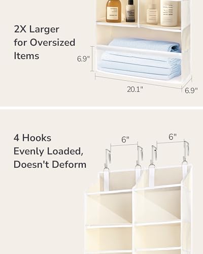 ULG Over the Door Organizer, 5-Tier Extra Large Hanging Storage - Image 7