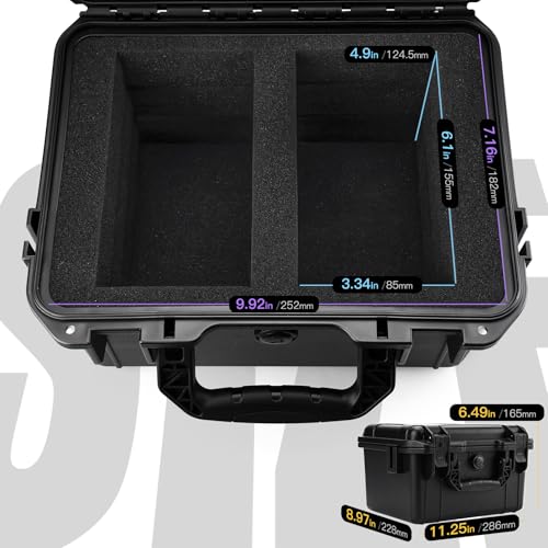 QINGUANG Graded Card Storage Box, Card Case with 4 Foam Dividers - Image 4