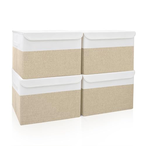 Bagnizer Large 22 Quart Linen Fabric Foldable Storag | All Products - Image 2