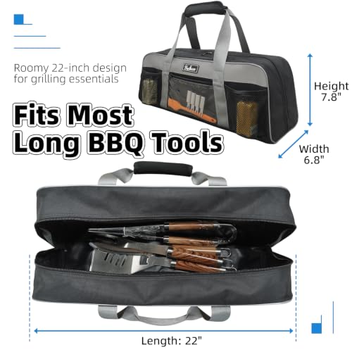 22 Inch Grill Tool Storage Bag, Heavy-Duty 1680D Oxford Organizer - Image 4