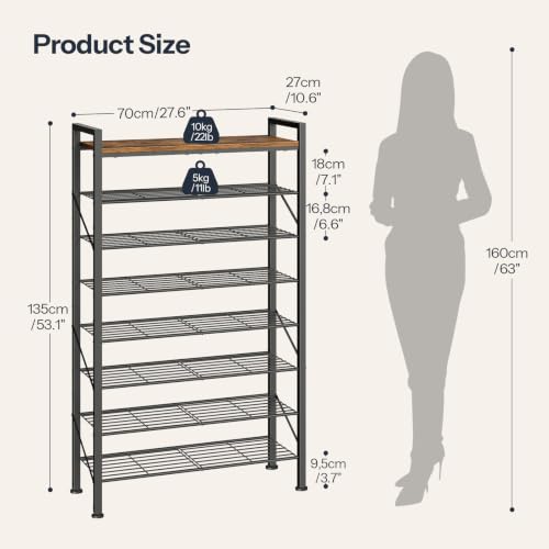 HOOBRO 8 Tier Shoe Rack, Large Capacity Shoe Organiz | All Products - Image 4