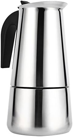 Yosoo Coffee Maker, Stainless Steel Coffee Pot Stovetop Latte Maker Percolator Stove Top Filter Coffee Maker Pot Easy Clean (450ML 9 Cup)