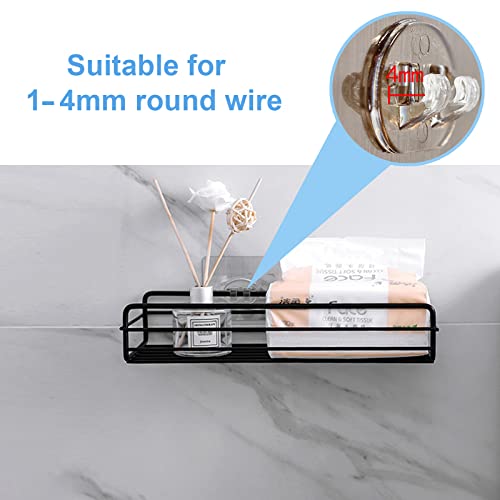 4PCS Shower Caddy Adhesive Sticker Replacement Hook for Corner - Image 4