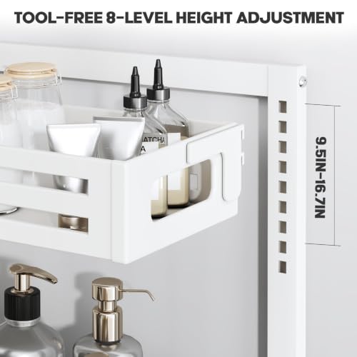 1 Pack Under Sink Organizer,Pull Out Cabinet Organiz | Under Sink Stor - Image 3