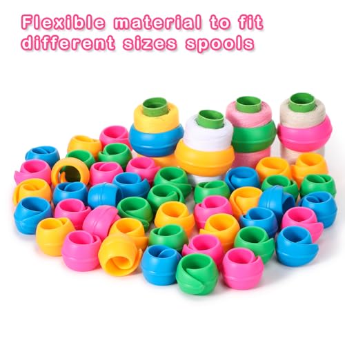 Yookeer 60 Spools Thread Spool Holder Rack Wooden | Home Organization - Image 3