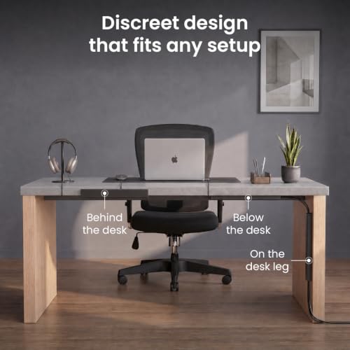 EVEO Cable Management Under Desk Kit (6 Units) - Und | Cable Managemen - Image 6