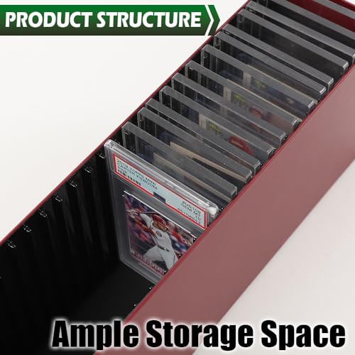 GRAND ORANGE Slotted Graded Card Boxes Hold 26 PSA Graded Cards - Image 7