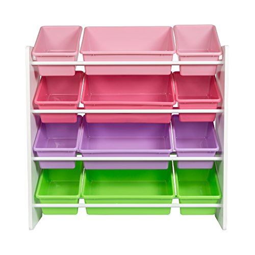 HoneyCanDo Kids Toy Storage Organizer With Bins, Pastel - Image 2