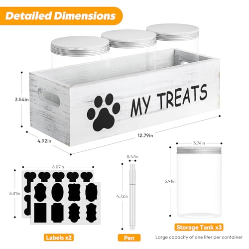 Dog Treat Container for Countertop - Dog Food Storage - Image 4