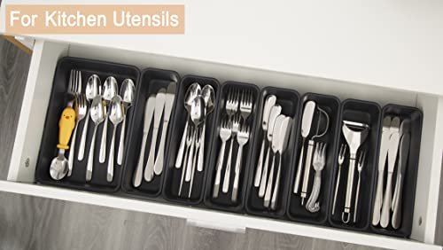 Kutesna 15PCS Interlocking Drawer Organizer, Plastic | All Products - Image 6