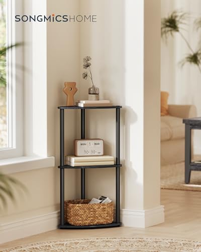 SONGMICS HOME 3-Tier Corner Shelf, Toolless Assembly - Image 3