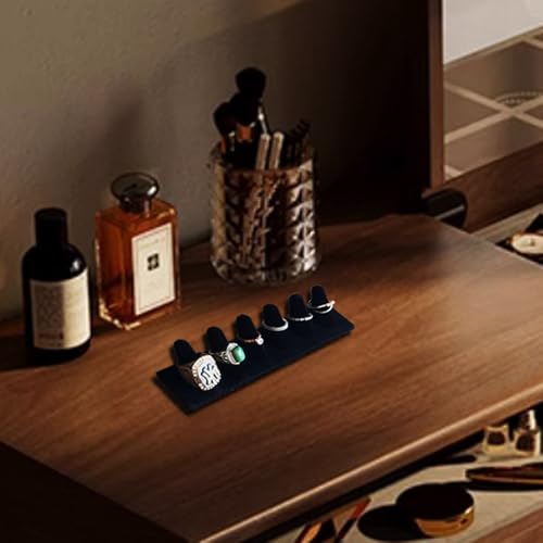 Black Velvet Ring Display, Ring Holder Display for Jewelry Stand - Image 6