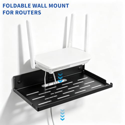 Foldable Wall Mount Router Shelf 14" W x 8" D Metal | All Products - Image 7