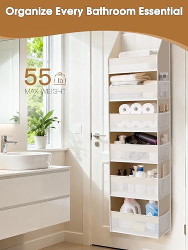 Criusia Over the Door Organizer, 6-Shelf Closet Hanging Storage - Image 7
