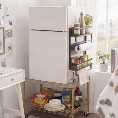 Vercraft Mini Fridge Shelf Organizer for Dorm Paper Towel - Image 3
