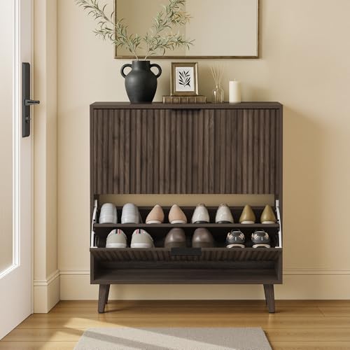 VASAGLE MAXE Collection - Shoe Storage Cabinet with 2 Flip - Image 2