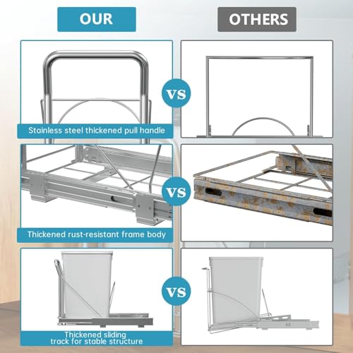 Pull Out Trash Can Under Cabinet w/ Soft-Close, Stai | All Products - Image 4