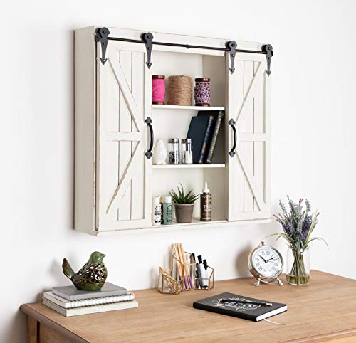 Kate and Laurel Cates Decorative Wall Storage Cabinet with Two - Image 3